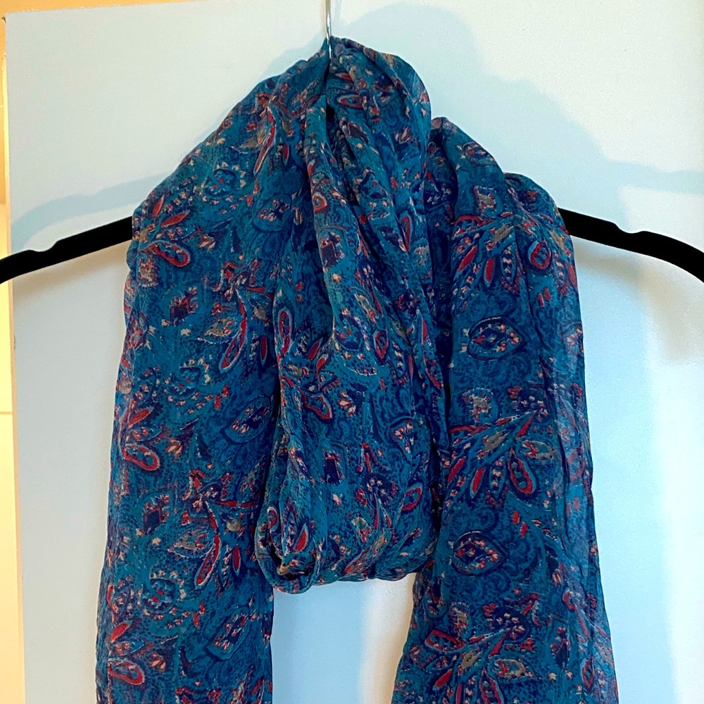 Vintage J. Crew 100% Silk Scarf